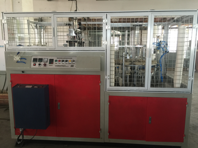 PE Coated / Ripple Paper Cup Making Machine 4.7kw Paper Cup Sleeve Machine