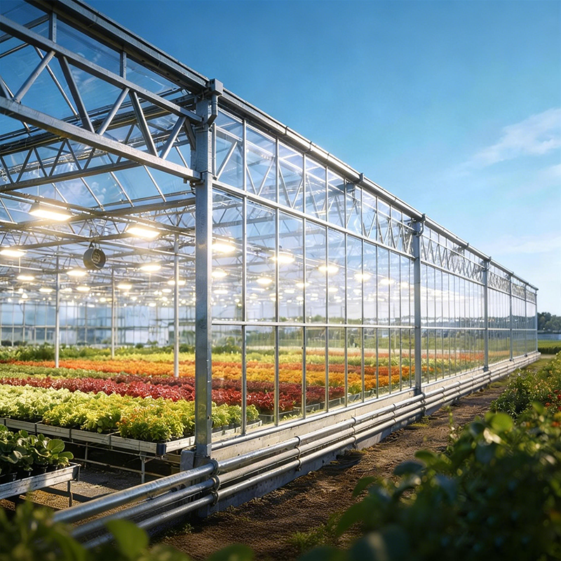 Thermal Insulation Rust Resistant Customizable Size Agricultural Steel Frame Building for Farms