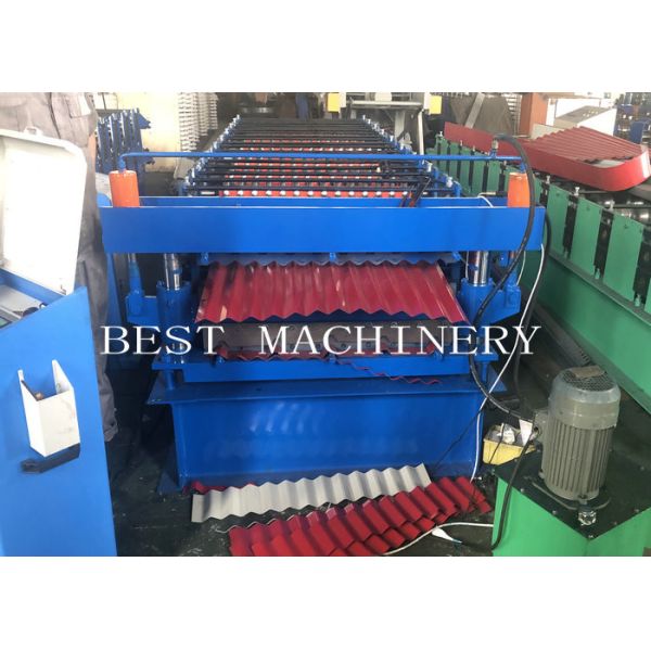 Sheet Metal Roofing Double Layer Roll Forming Machine PLC Control 380V50HZ Frequency