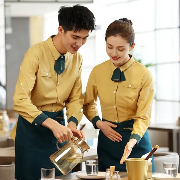 Soft and Comfortable Catering and Hotel Service Fast Food Restaurant Waiter Workwear