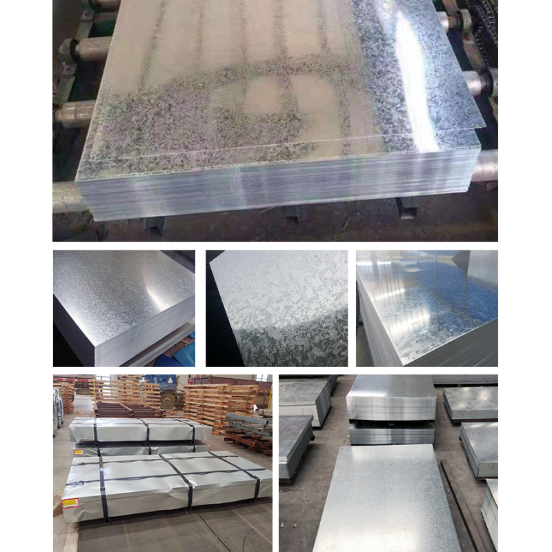 Large Spangle Galvanized Steel Sheet Zinc 40~275g GI Plate for Roofing & Construction