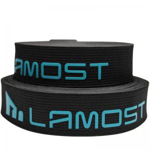 China 2.4cm Polyester Webbing Silicone Stretch Band 24mm Soft Knit Elastic on sale