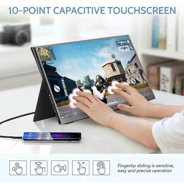 Mini HD Travel HDMI IPS Portable LCD Display Liquid Crystal Monitor OEM