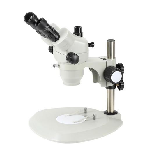 Quality Trinocular Stereo Zoom Microscope Magnification 65X Long Working Distance 110mm for sale