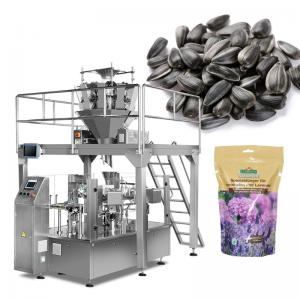 Grain Pouch Premade Bag Packing Machine With Reclosable Zipper