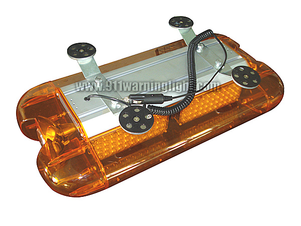 TBD-GA-E432 LED Mini Lightbar Amber color magnetic bracket