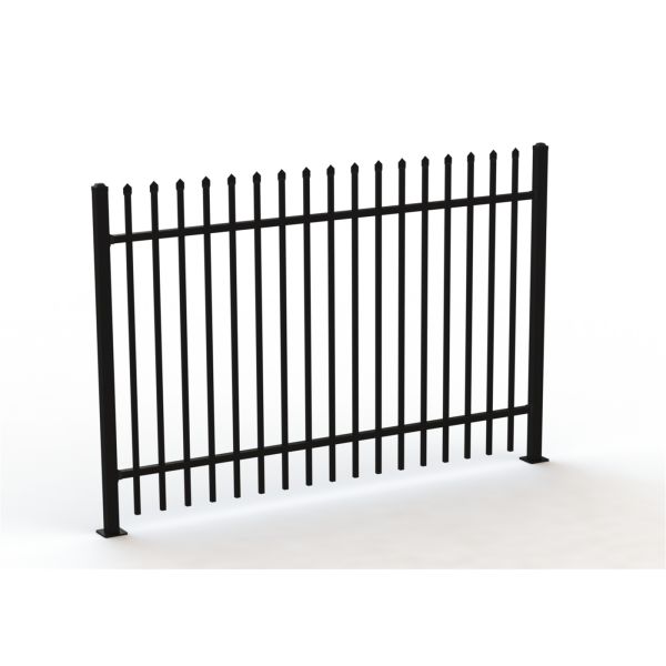 1500mm High X 2400mm Wide 2 Horizontal Rails 40X40X2.0 16 upright picket 25X25X1.6 2