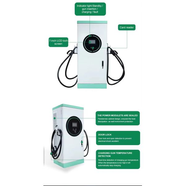 Floor Standing EV Charger Station 7KW 22kw Type 2 Type 1 Electric Car Charging Pile