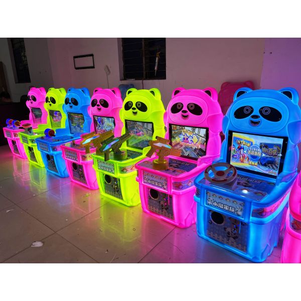 Dreamland Panda Design Children Arcade Machine Coin Operated Car Racing Game Machine For All Ages Kids