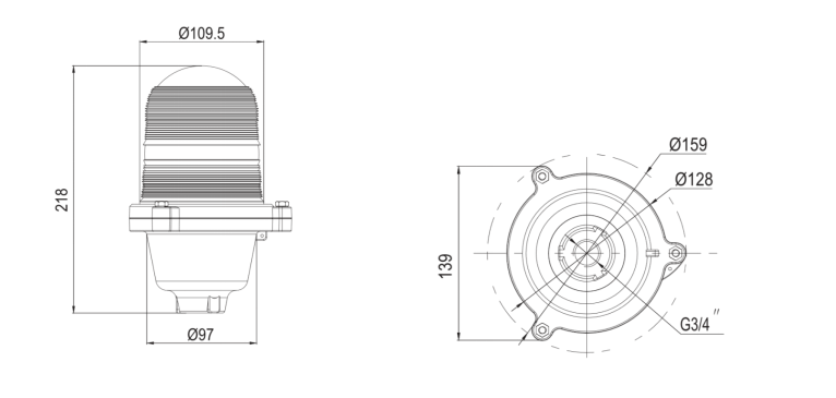 IP67 Low Intensity Obstacle Lights