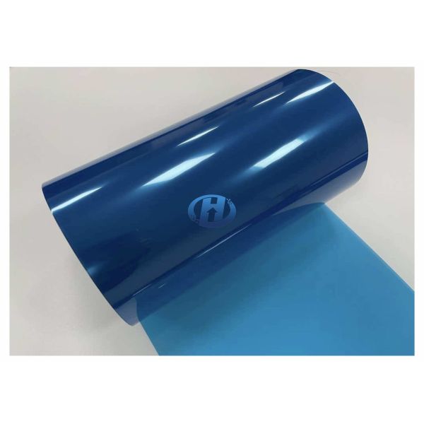 50 μm Blue PET Silica Gel Coating Protective Film for Metal Plastic Glass Ceramic etc in 3C industries