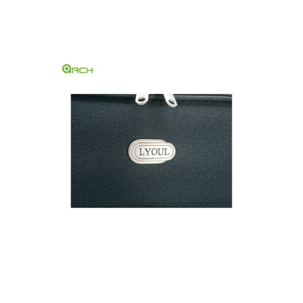 Twill Polyester Checked Luggage Bag With Front Pockets