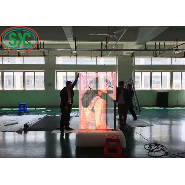 COB Waterproof Full Color High Resolution Transparent LED Screen SMD1921 3 Years Warranty