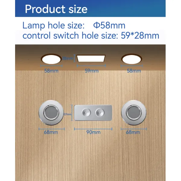 IP20 Adjustable Electrical Sofa Reading Lamp Light Touch Panel 29V