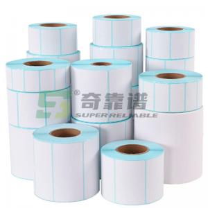 Buy cheap Adhesive Thermal Labels thermal scale labels barcode labels with blue glassine liner product