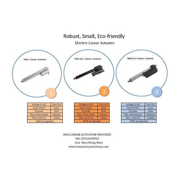 2000N 12 V Electric Linear Rod Actuator IP65 Waterproof Lead Screw Linear Actuator