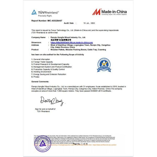 Heat-Treated Wooden Shipping Box and Crates