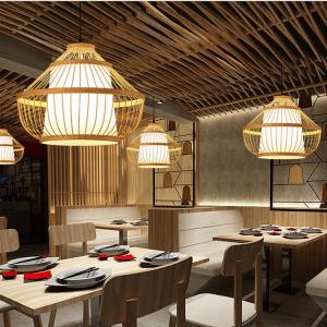 China Homeware Hanging Indoor Bamboo Bedroom Pendant Light Vietnam Style on sale