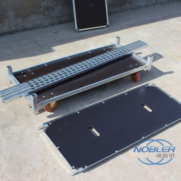 Farm Plant Flower Cc Trolley Galvanized Metal Horticultural Nursery Plant Transport