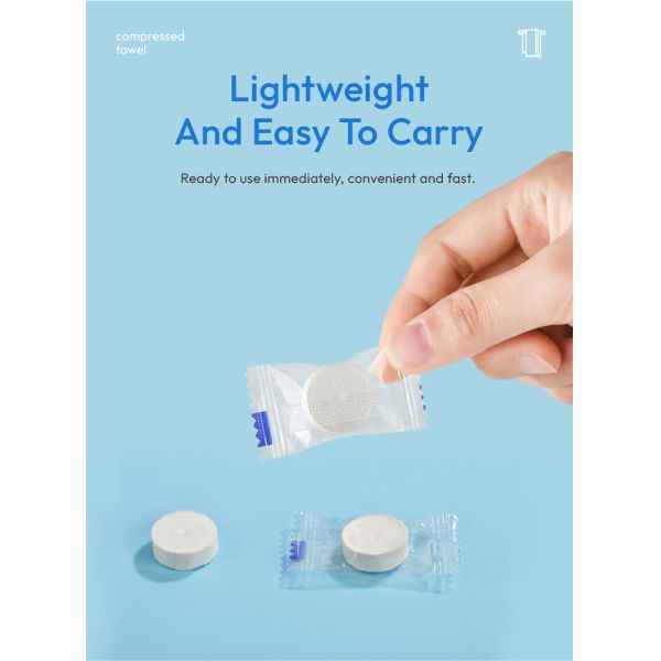 Disposable Towel Compressed Towel Tablet For Aircraft Aviation Travel