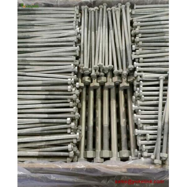 1-1/2" ASTM F3125 Grade A325 Hot Dipped Galvanized Steel Structural Bolt w/A563 DH Nut & F436 Washer