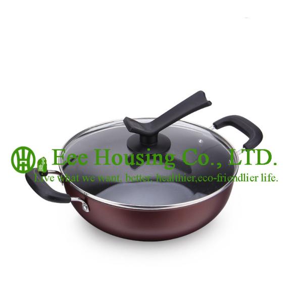 cookware with cast iron manufactuer in China, kitchenware for sale, fry pan, woks,soup pot,milk pot for kitchen