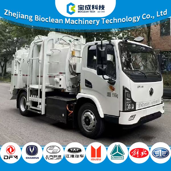 12.5 Ton Pure Electric Solid-Liquid Separation Compactor Kitchen Waste Truck