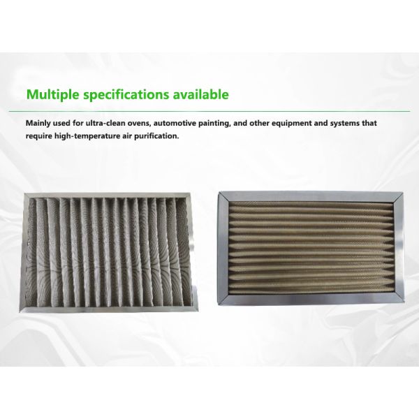 Customizable High Temperature Air Filter Equipped With High Temperature Resistant Silicone Sealant And Temperature Resistant Filter Cotton Media