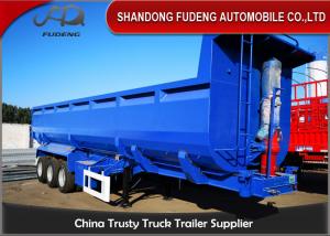 Buy cheap Stone Transport 6mm Side Wall 3 Axle Q345B Tipping Trailer product