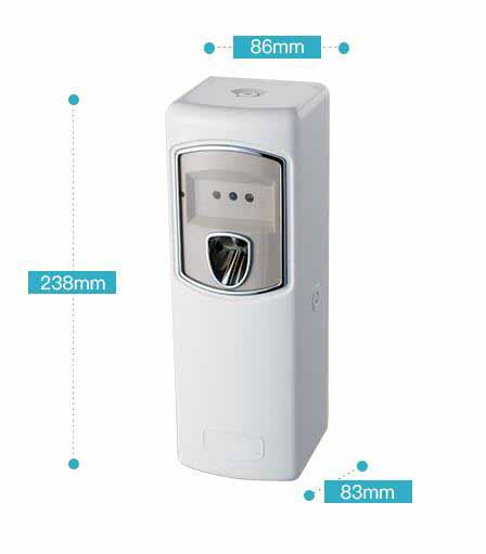 Battery Air Freshener Dispenser , Automatic Air Perfume Dispenser With Lock