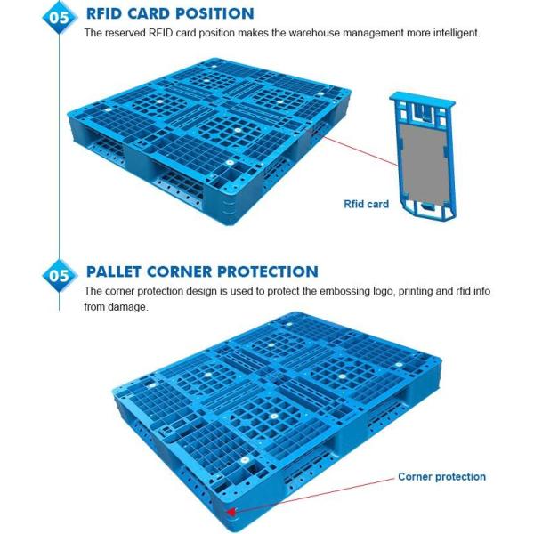 Custom 1200x1000x150 mm 4 way entry anti-slip plastic pallet, Cheap accept custom single faced plastic pallet prices