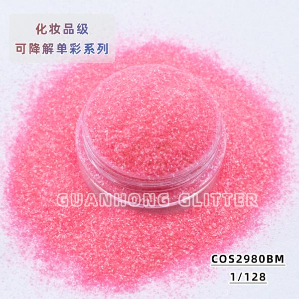 Christmas Plant Cellulose Biodegradable Glitter For Face Hexagonal High Degradation