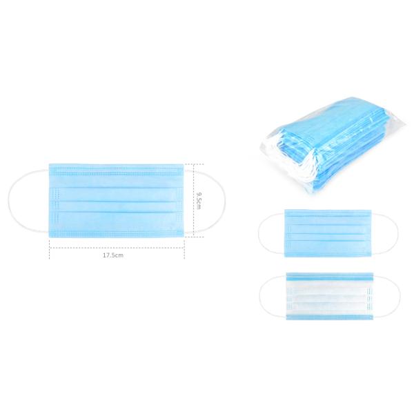 3 Layer Face Mask Surgical Disposable 50 Pcs Dust Prevention
