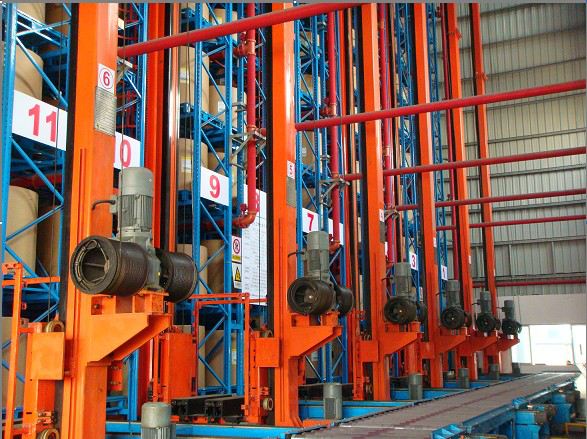 Blue / Orange ASRS Systems Improve Storage Efficiency 800 - 1200mm Depth