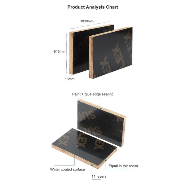 Commercial Birch Plywood 4x8 Formwork Plywood 18mm Water Resistant