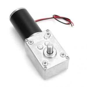 Buy cheap Faradyi Customized High Torque Low Rpm DC Gear Motor 12V 24V Electric Motor with Worm Gearbox Bicycle DC Motor product