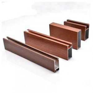 Buy cheap Powder Coating Wood Grain Aluminium Profile Square Tube For Furniture Decoration product