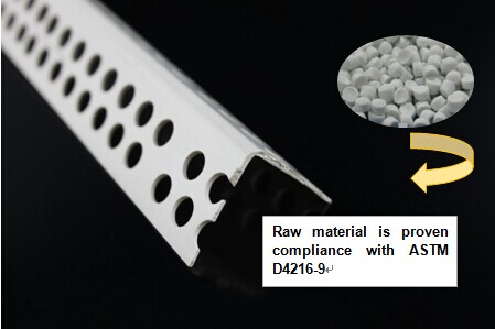 Anti Rust PVC Material Plasterboard Corner Trim Building Materials