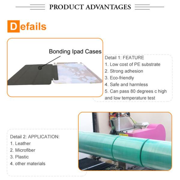 Translucent TPU Hot Melt Adhesive Film 0.12mm 0.15mm For Plastic Material