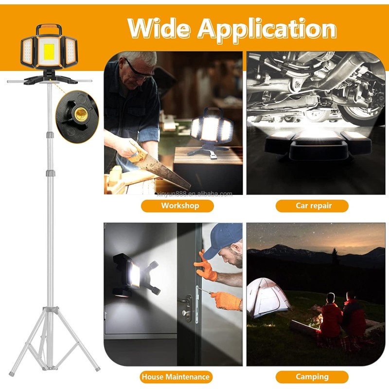 Hot Selling New 3000lm Rechargeable Multifunctional Vertical Folding Work Light
