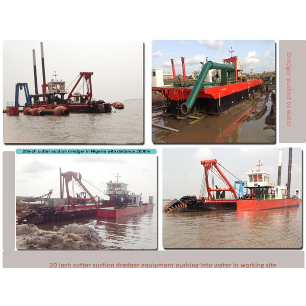 20 Inch Cutting Suction Dredger With 1050 Cbm/H Sand / Mud Dredging From River Sand Sea