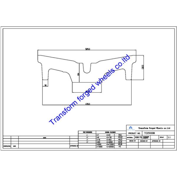 TC190008 19 inch forged center disk blanks