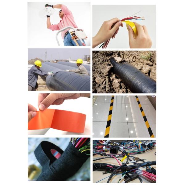 Single Sided Floor Marking Adhesive Tape / PVC Yellow Line Marking Tape