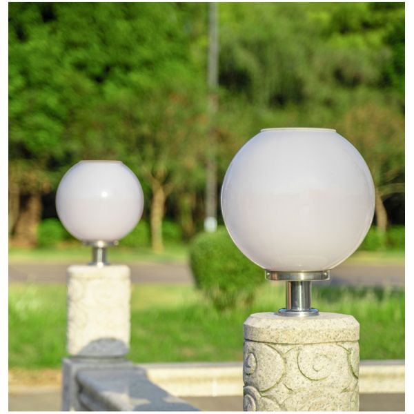 Intelligent Light Control + Remote Control Solar LED Post Light Three Color Modes Waterproof & Rustproof