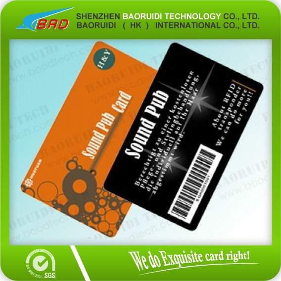 Barcode card for gift/ vip/ membership/ loyalty card