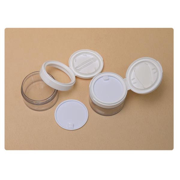 PET Flip-top Cosmetic Containers Skin Care Cream Jars 100g 120g 150g 200g 250g Cotton Pad Jar Sets