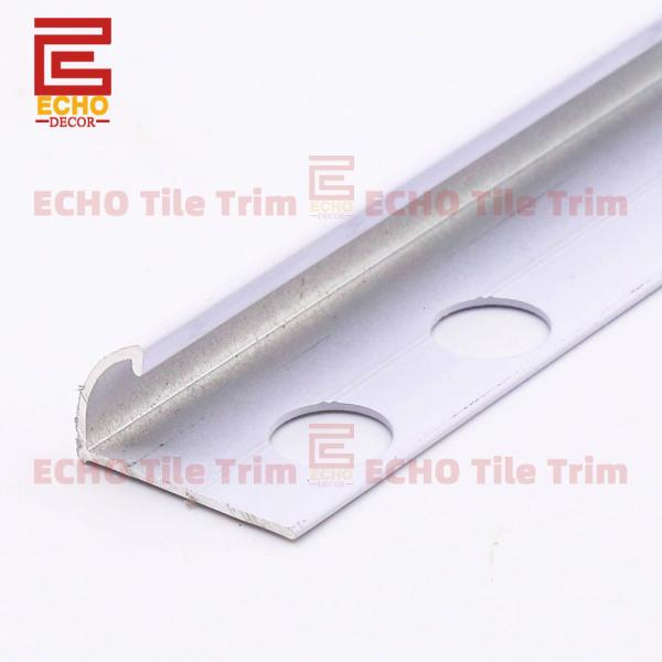 white metal tile trim