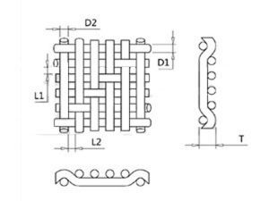 304 / 316 Stainless Steel Woven Wire Mesh For Chemical Filter Ribbons & Elements