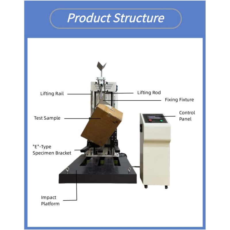 Zero Height Package Drop Tester for Laboratory Testing Equipment