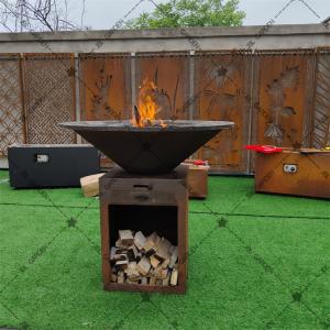 Buy cheap Corten Grill Bbq Charcoal Grill Table Korean Bbq Steel BBQ Grill product